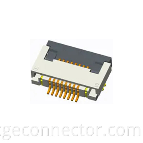SMT Right angle type reclining FPC Connector